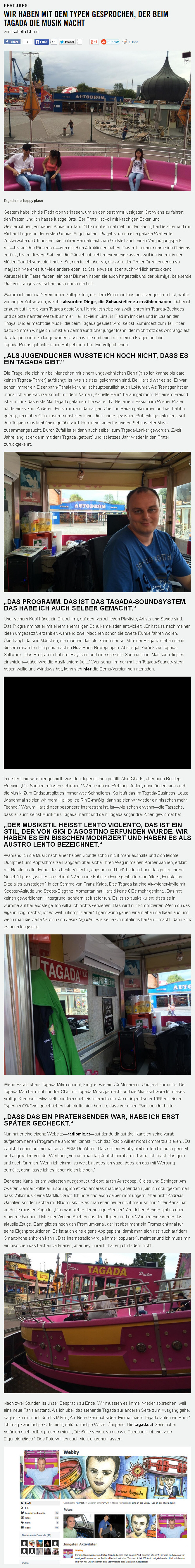 Webby im Interview: "Noisey Magazin"!