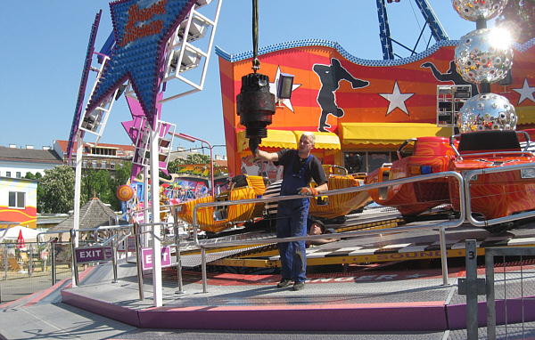 Normalbetrieb im Wiener Prater, Samstag, 28. April 2007!