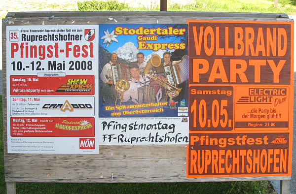 Pfingstfest der Freiwilligen Feuerwehr in Ruprechtshofen, 2008!