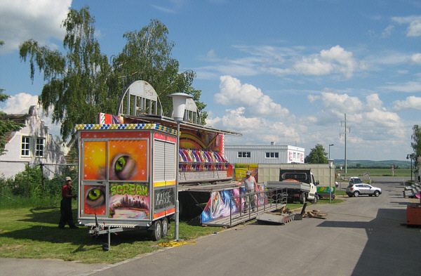 Messe in Laa an der Thaya, 2008 - Aufbauarbeiten!