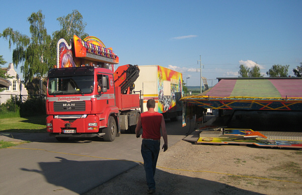 Messe in Laa an der Thaya, 2008 - Aufbauarbeiten!