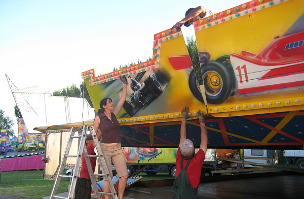 Messe in Laa an der Thaya, 2008 - Aufbauarbeiten!