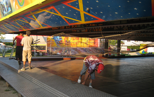 Messe in Laa an der Thaya, 2008 - Aufbauarbeiten!