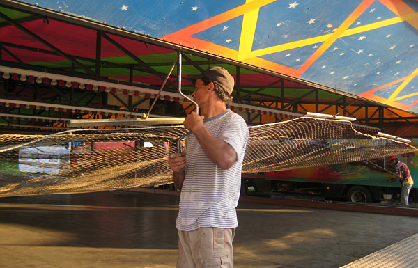 Messe in Laa an der Thaya, 2008 - Aufbauarbeiten!