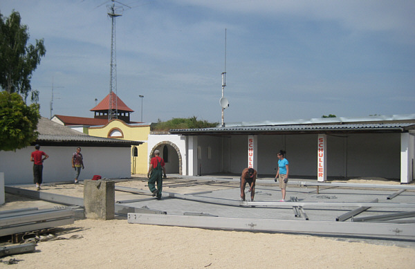 Messe in Laa an der Thaya, 2008 - Aufbauarbeiten!