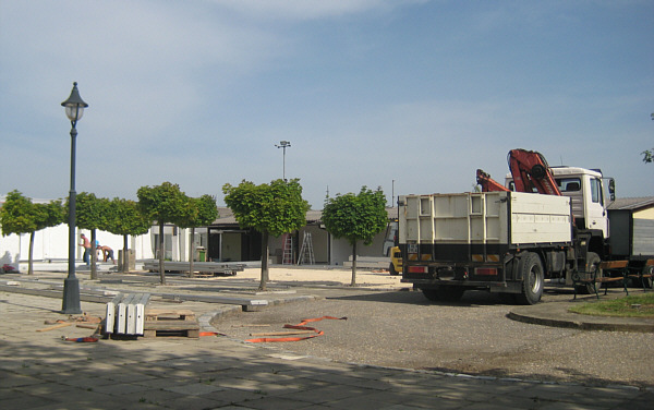 Messe in Laa an der Thaya, 2008 - Aufbauarbeiten!
