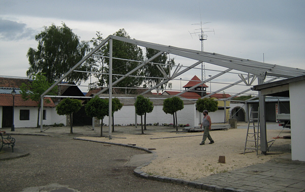Messe in Laa an der Thaya, 2008 - Aufbauarbeiten!