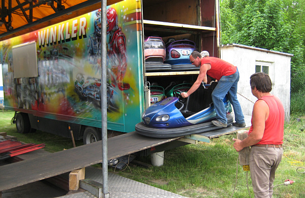 Messe in Laa an der Thaya, 2008 - Aufbauarbeiten!