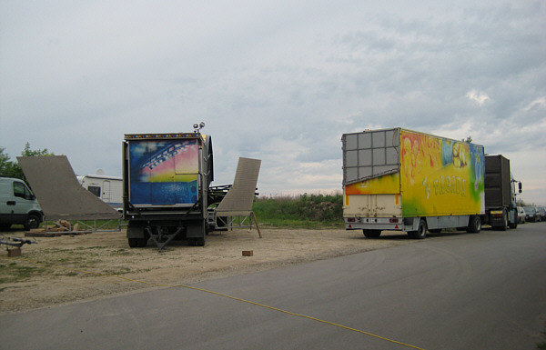Messe in Laa an der Thaya, 2008 - Aufbauarbeiten!