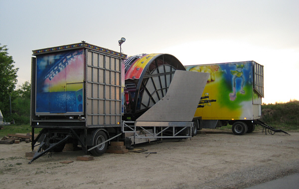 Messe in Laa an der Thaya, 2008 - Aufbauarbeiten!