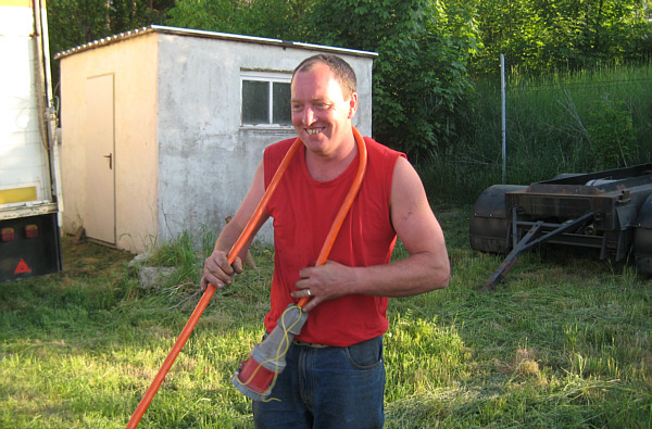 Messe in Laa an der Thaya, 2008 - Aufbauarbeiten!