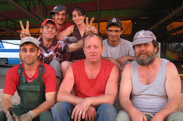 Messe in Laa an der Thaya, 2008 - Aufbauarbeiten!