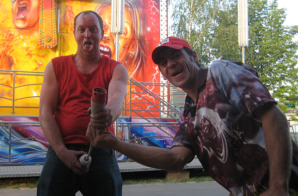 Messe in Laa an der Thaya, 2008 - Aufbauarbeiten!