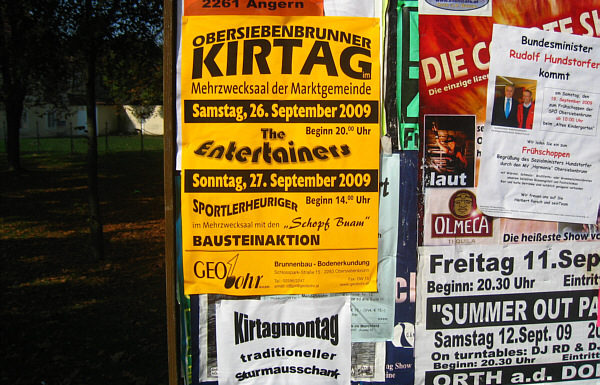 Kirtag in Obersiebenbrunn, September 2009!